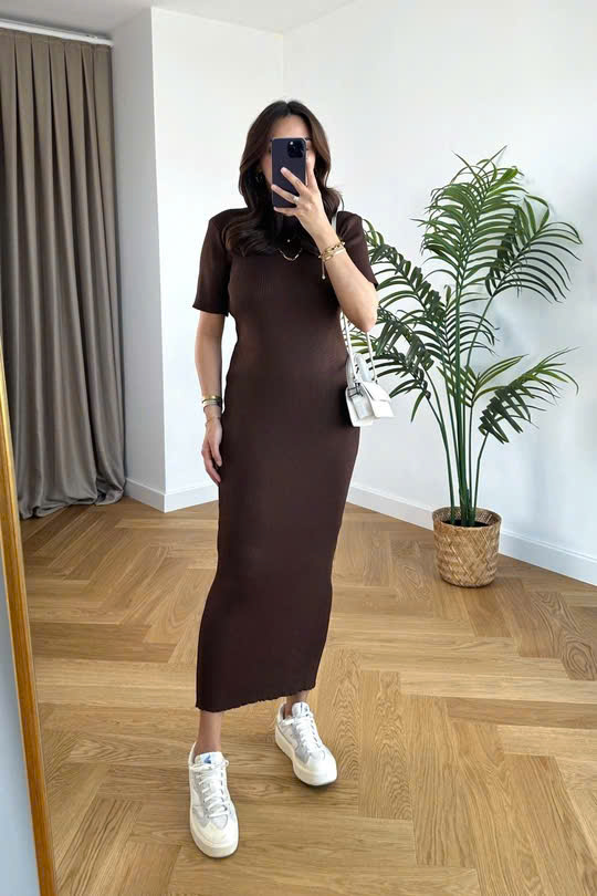 Váy body len Zara cộc tay