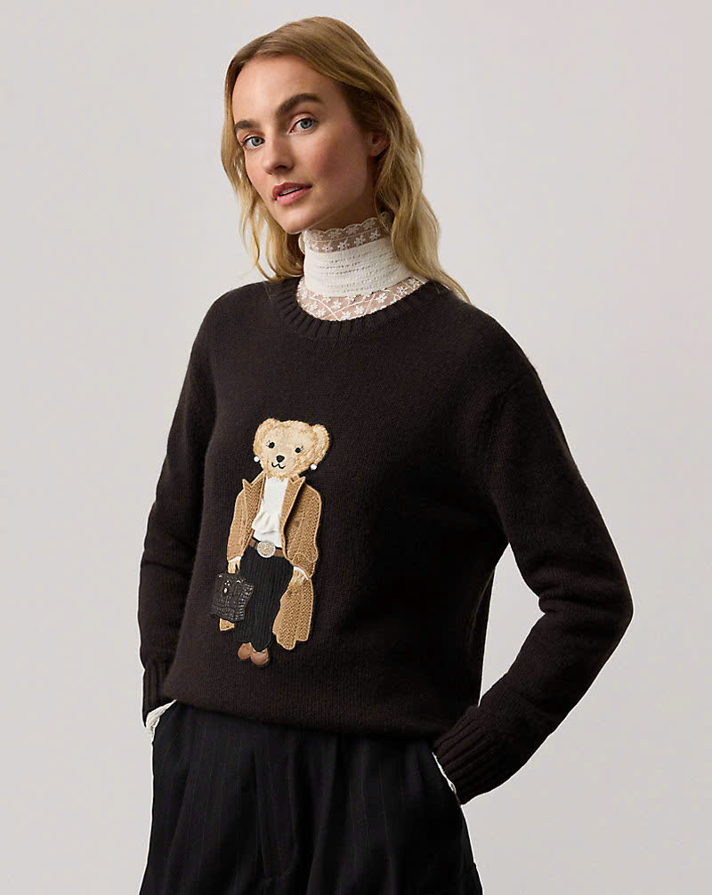 Áo len cashmere Polo Bear mùa thu