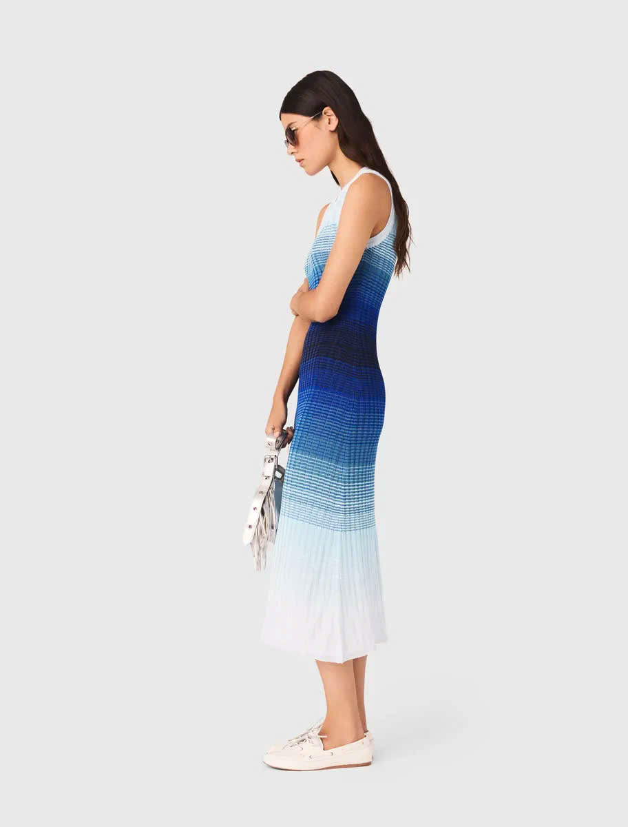 Đầm maxi knit ombré