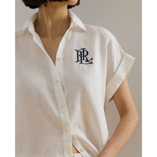 SƠ MI POLO RL LINEN CỔ ĐỨC NGẮN TAY
