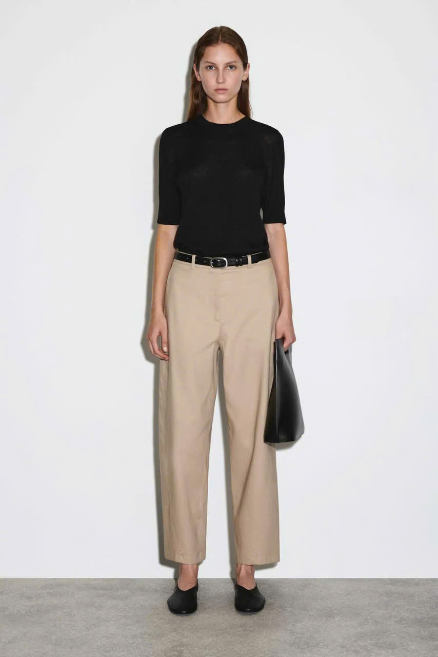 Quần denim  ống cong