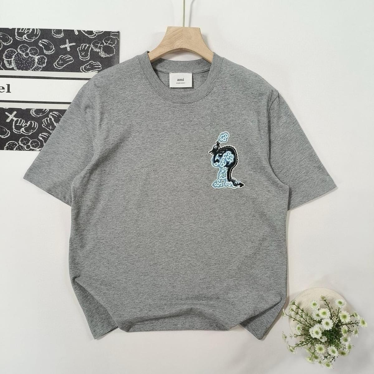Tshirt AMI logo rồng 2 màu