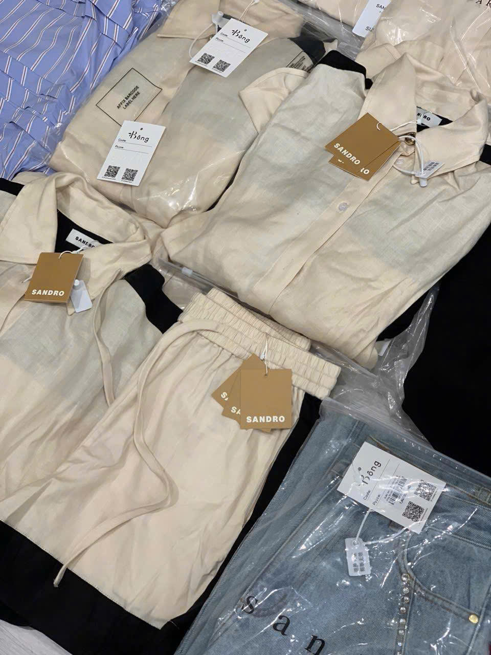 Set Sandro đũi beirge cải đen (không tách set)