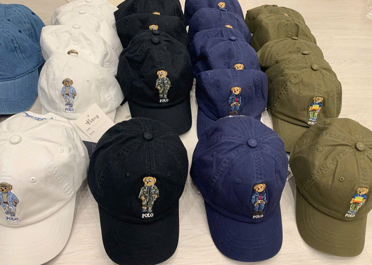 Mũ ball-cap Polo RL logo BEAR các màu
