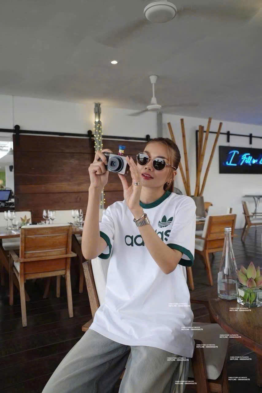 Tshirt ADIDAS hoạ tiết 3 lá xanh unisex
