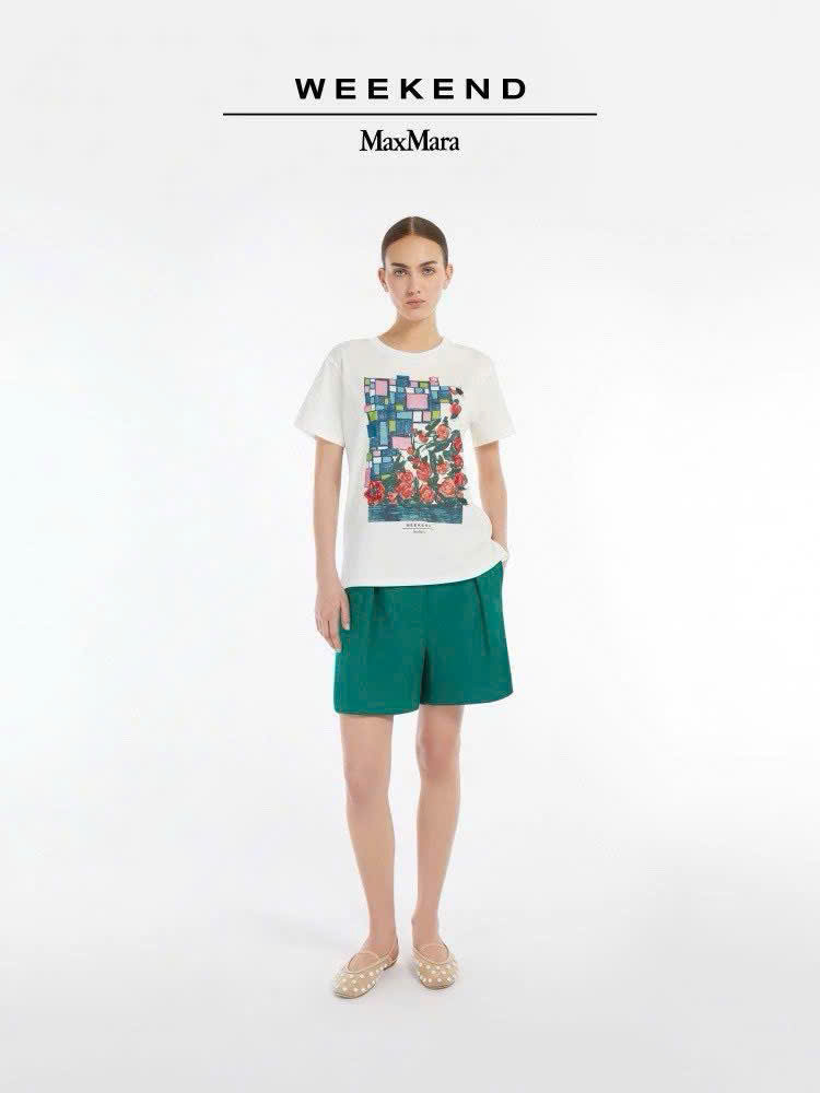 Tshirt Weekend Maxmara ROSE print