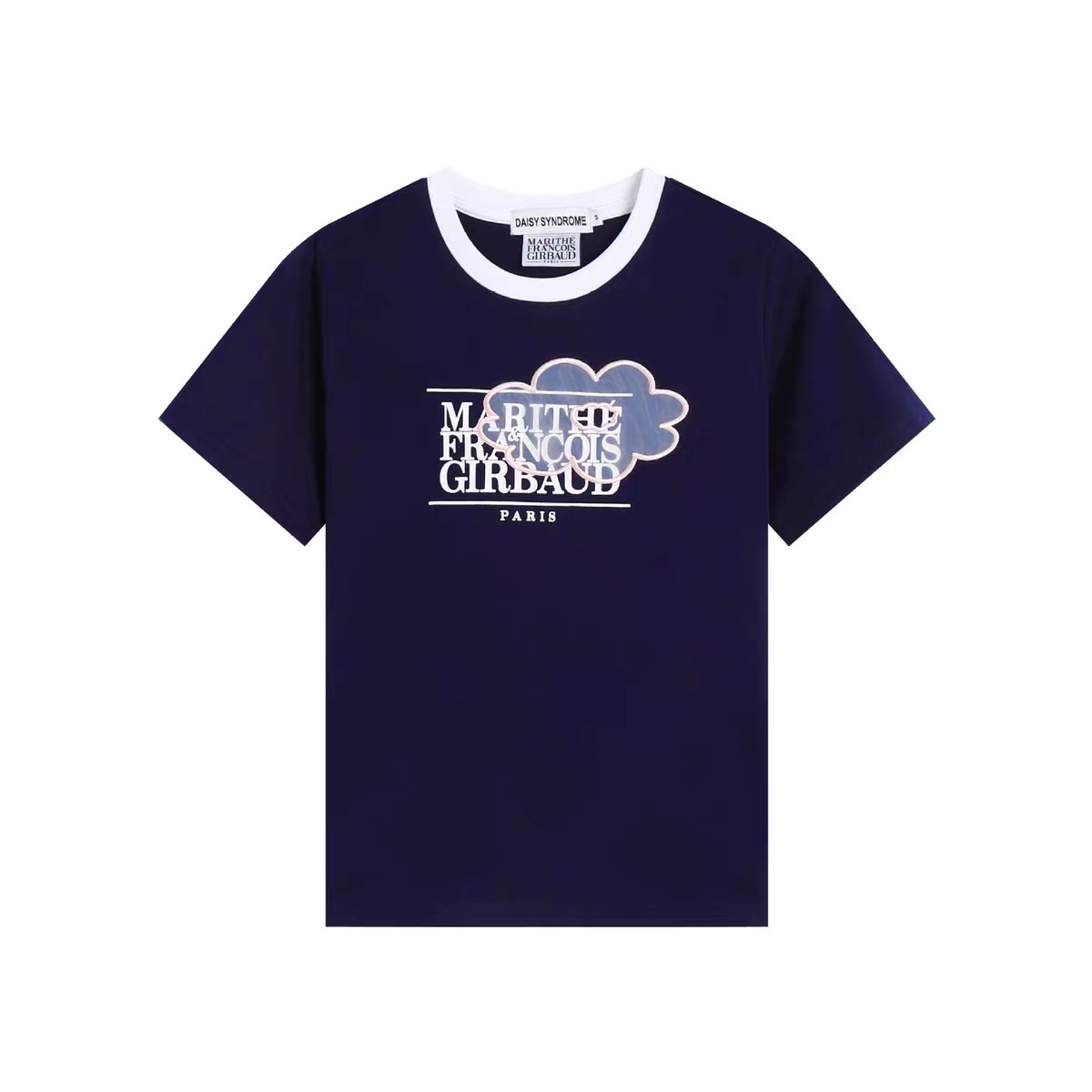 Tshirt Daisy Syndrome in chữ thêu mây