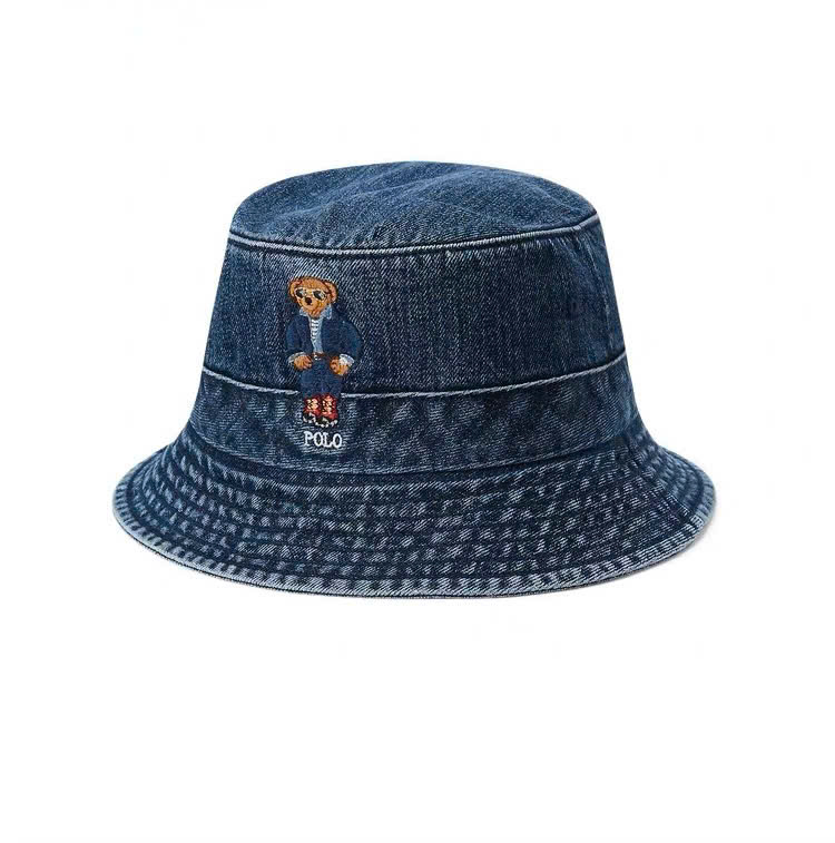 Mũ bucket Polo logo gấu
