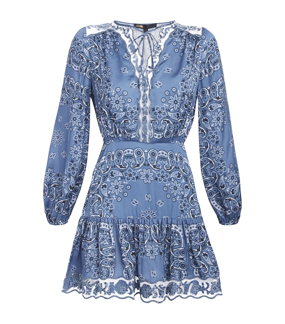 Váy Mini In Họa Tiết Paisley