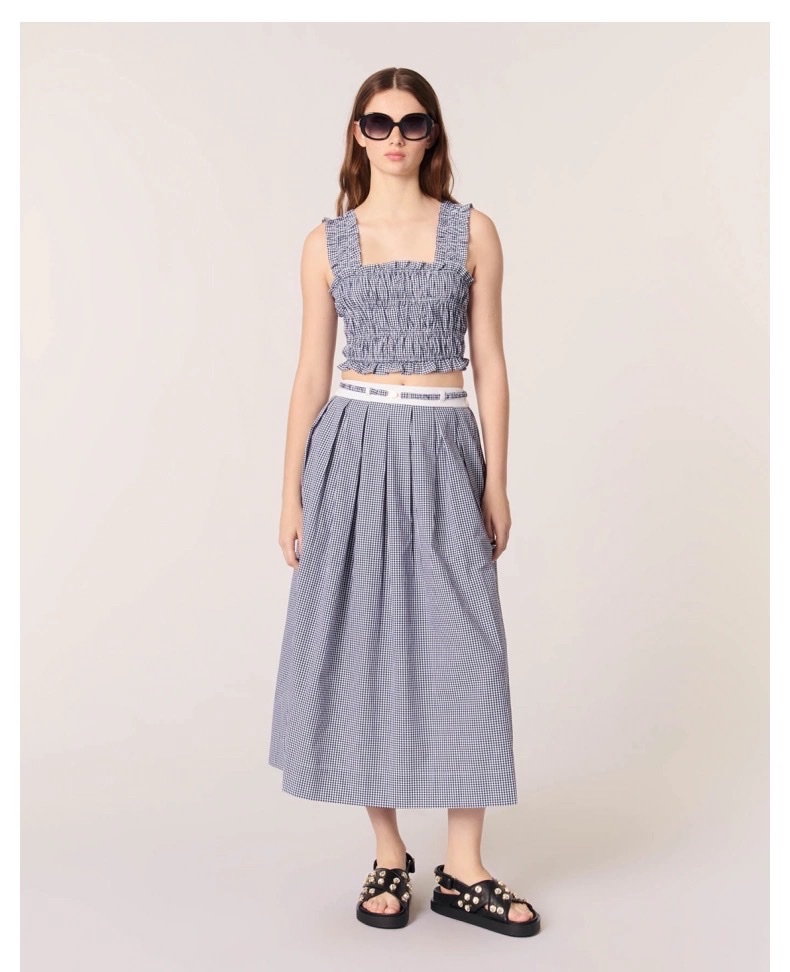 CHÂN VÁY MAXI GINGHAM