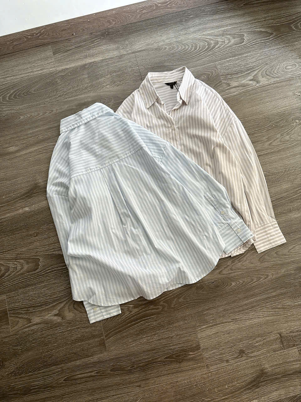 Sơ mi kẻ Massimo Dutti cổ đức 2 màu