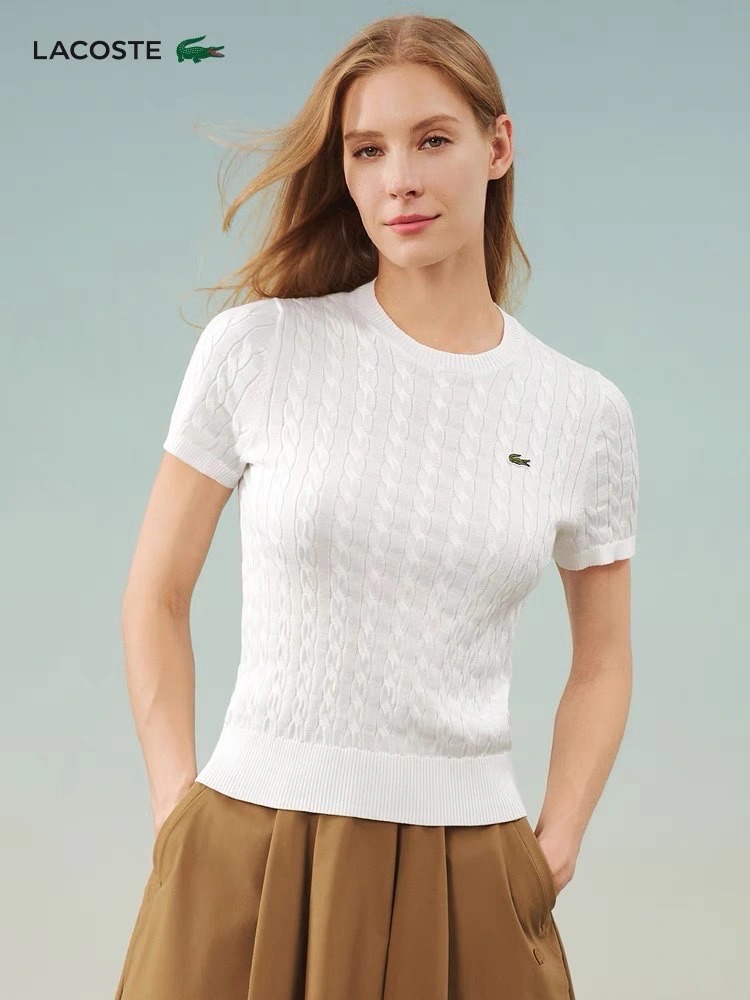Áo montoghi Lacoste cổ tròn
