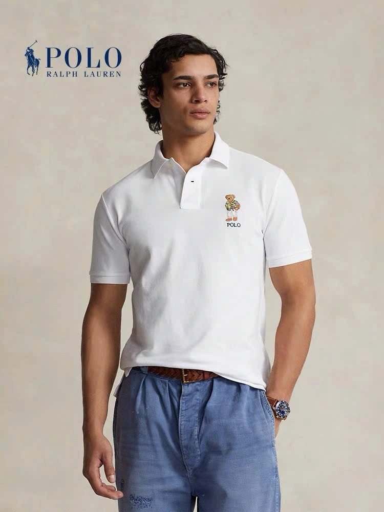 Polo nam cổ đức thêu hoạ tiết BEAR