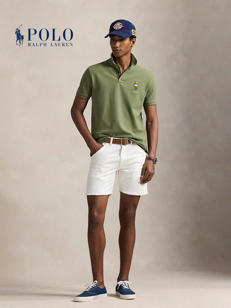 Polo nam cổ đức thêu hoạ tiết BEAR