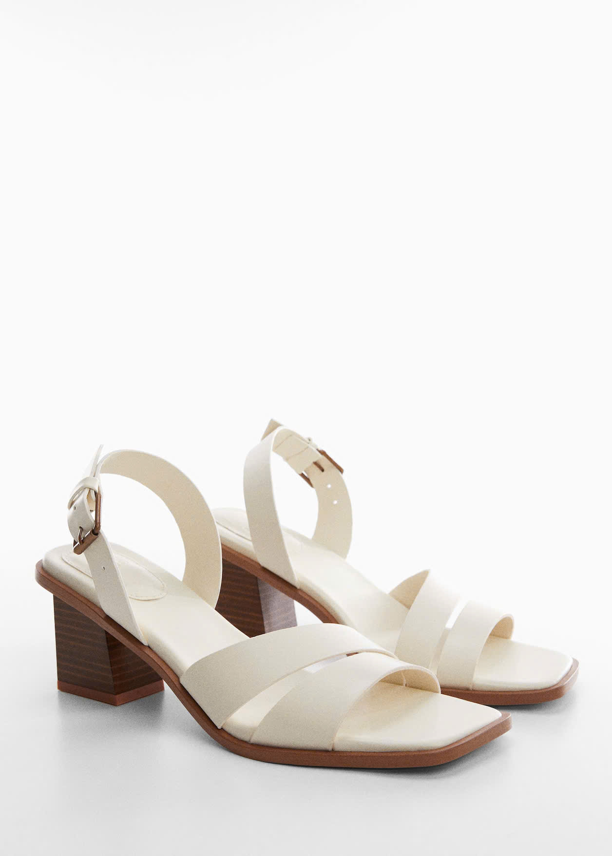 Sandal MNG gót vuông
