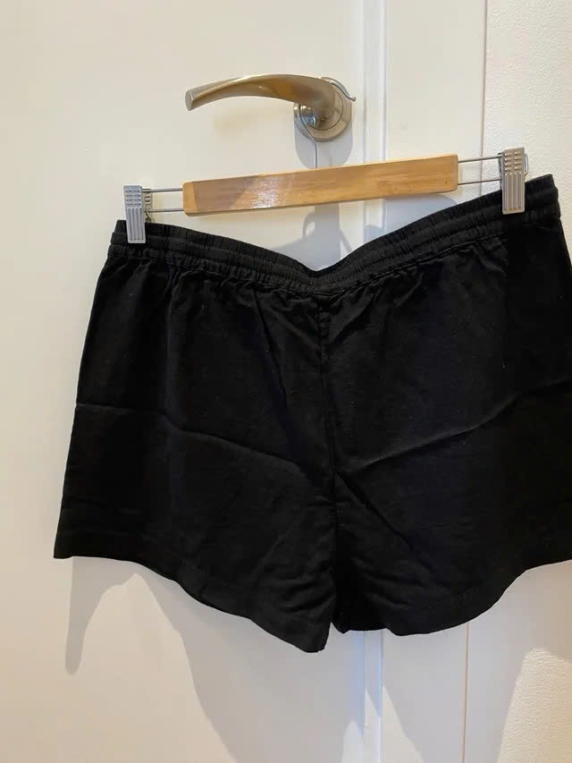 Quần short Pull&Bear linen 2 màu lưng chun