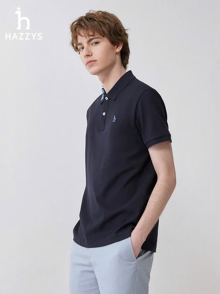 Áo Polo nam Hazzys cổ bẻ 2 màu