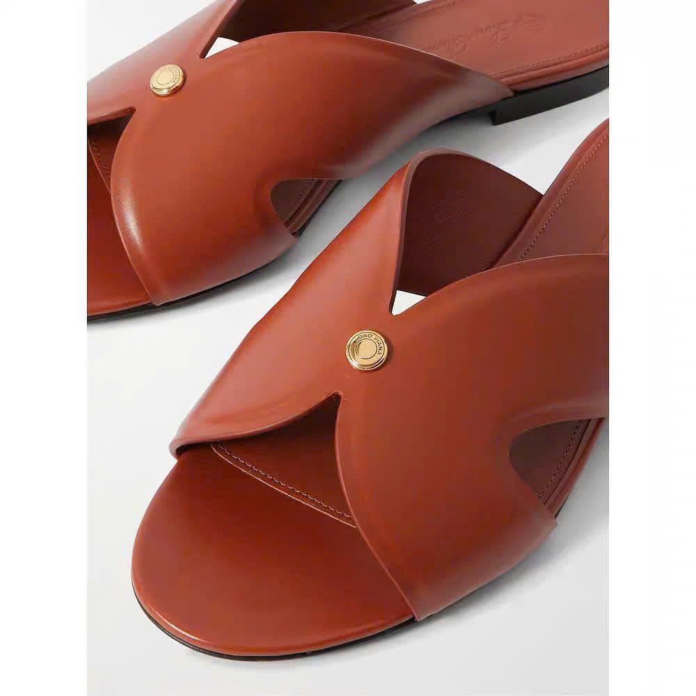 Loro Piana Vera Leather mule sandals