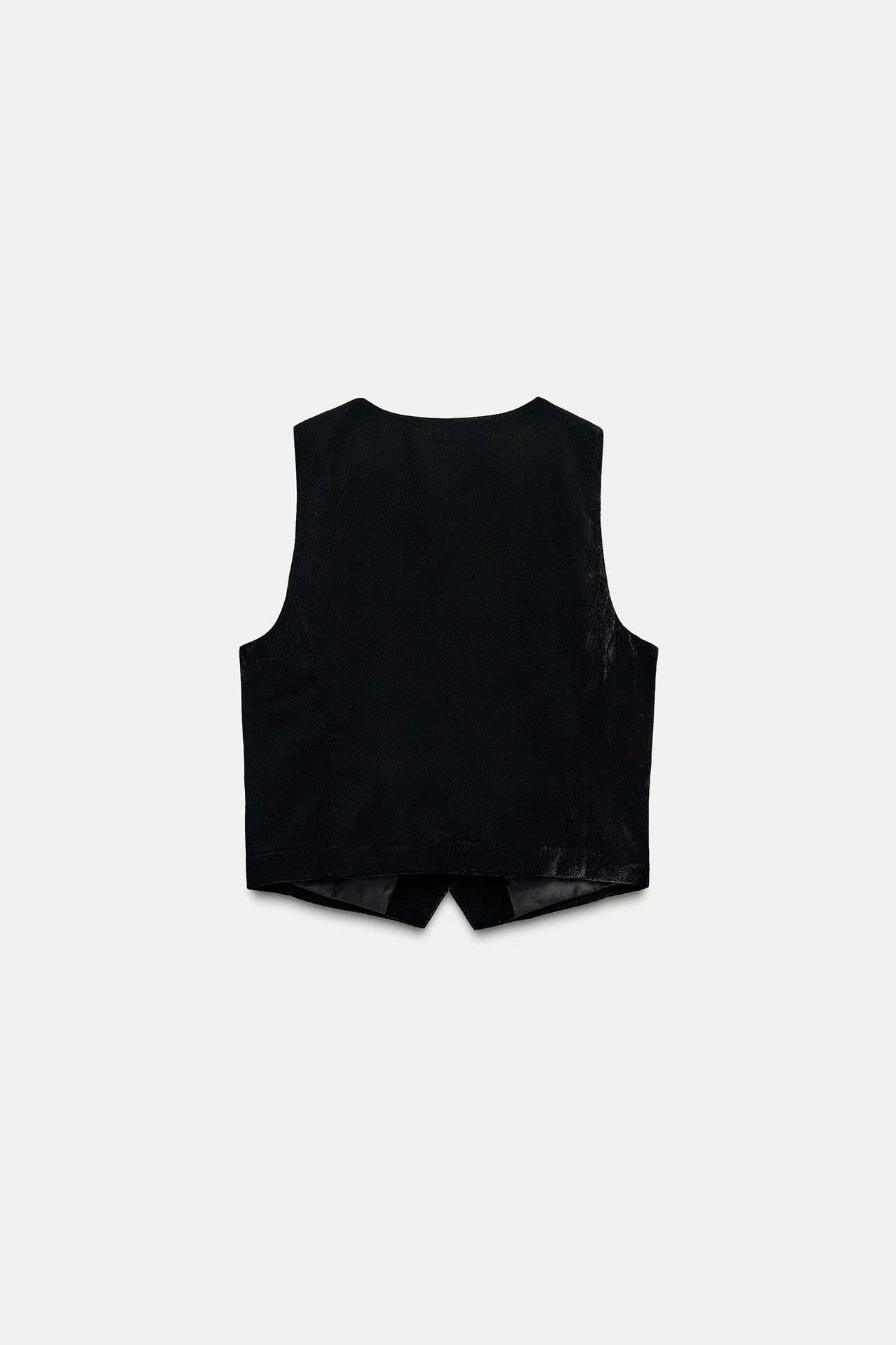 Áo gile nhung đen Zara dư xịn