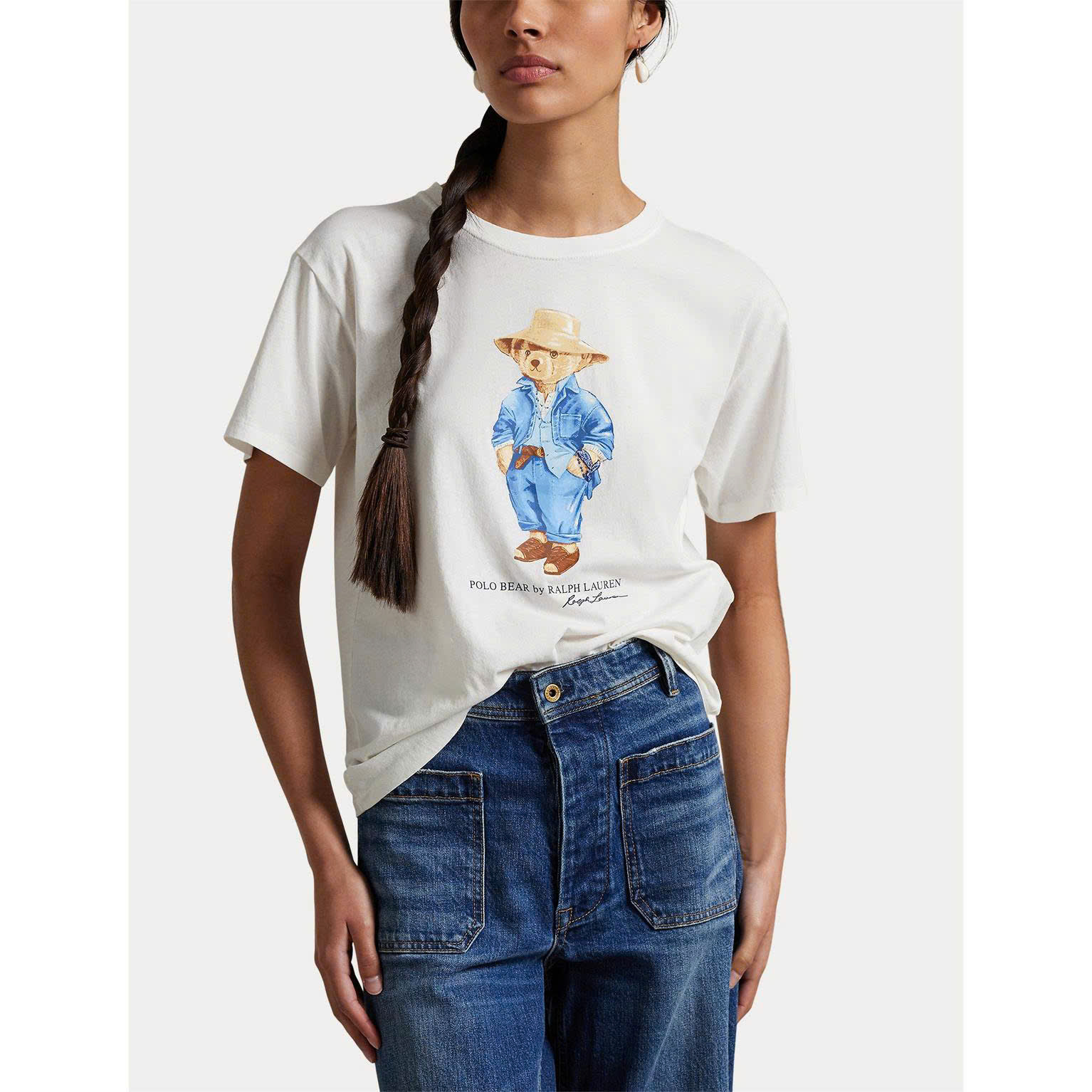 Áo thun cotton Jersey Logo Denim Goods