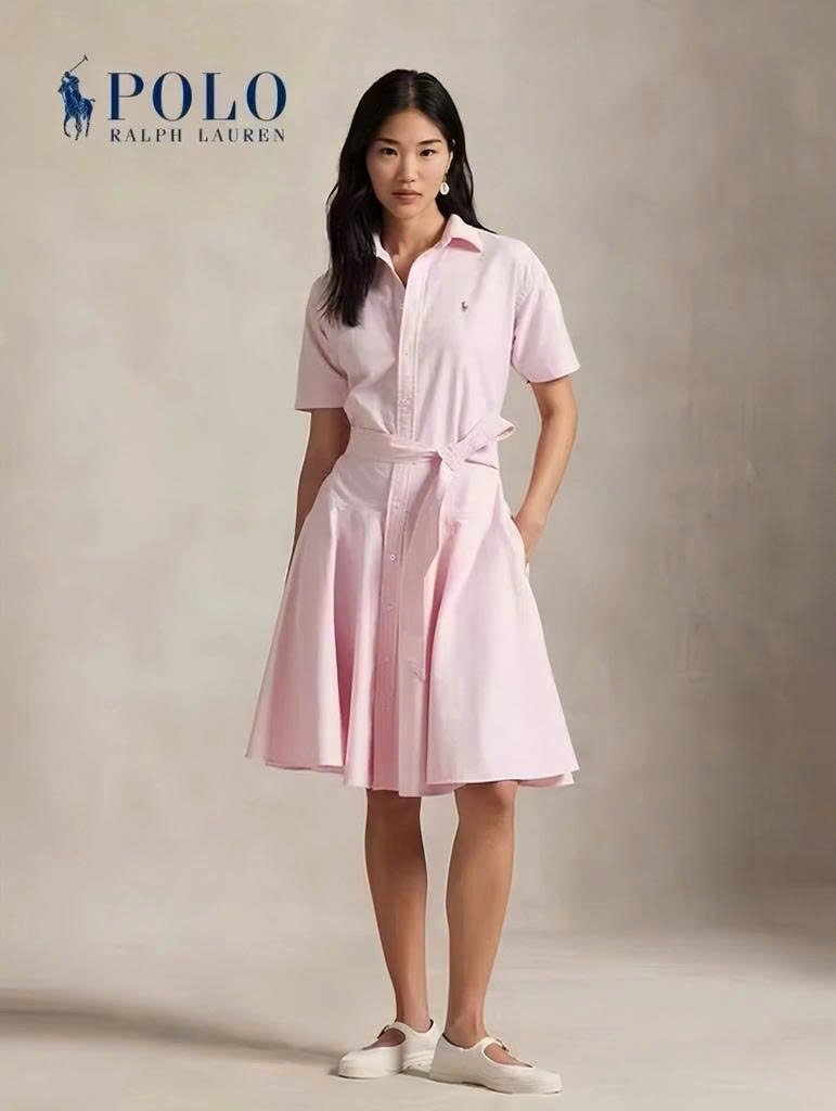 Váy Polo cổ đức ngắn tay 100% cotton
