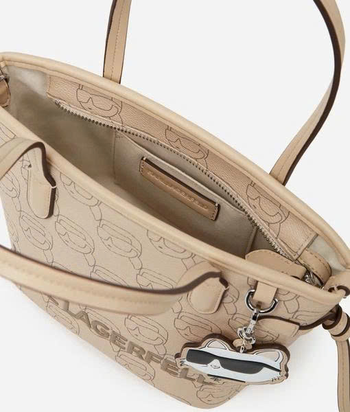 Túi Karl Largerfeld ikon monogram tote bag in leather