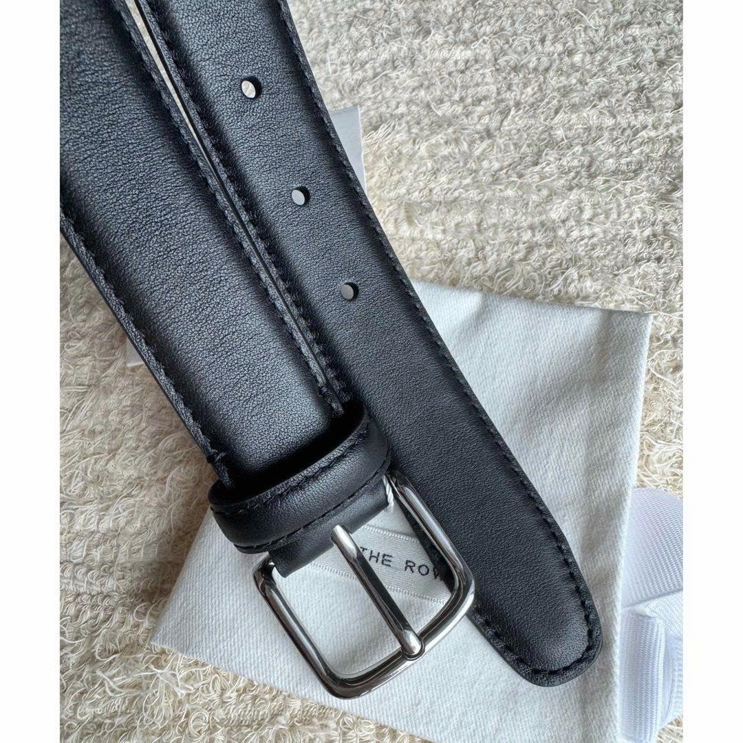 Thắt lưng THE ROW Classic Belt in Leather (Thắt lưng basic mặt trắng)