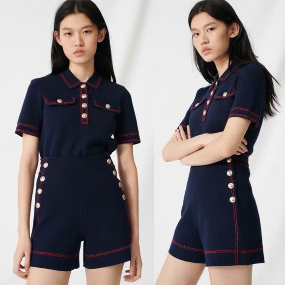 Set Maje viền đỏ