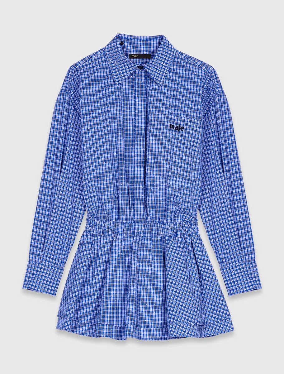 Váy cotton đính đá co giãn