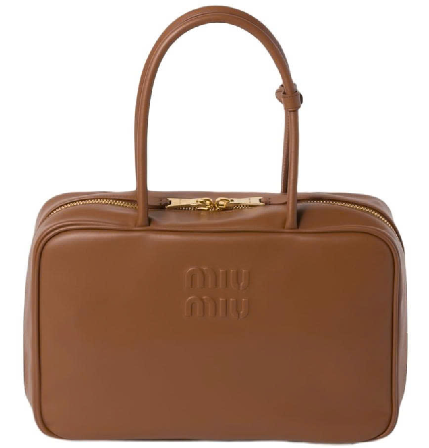 Túi Miumiu da trơn hộp chữ nhật Sz Mini 2 màu