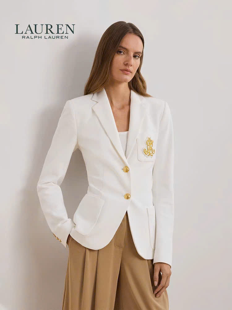 Blazer Polo Double-Knit Jacquard - 2 khuy logo PRL 3 màu