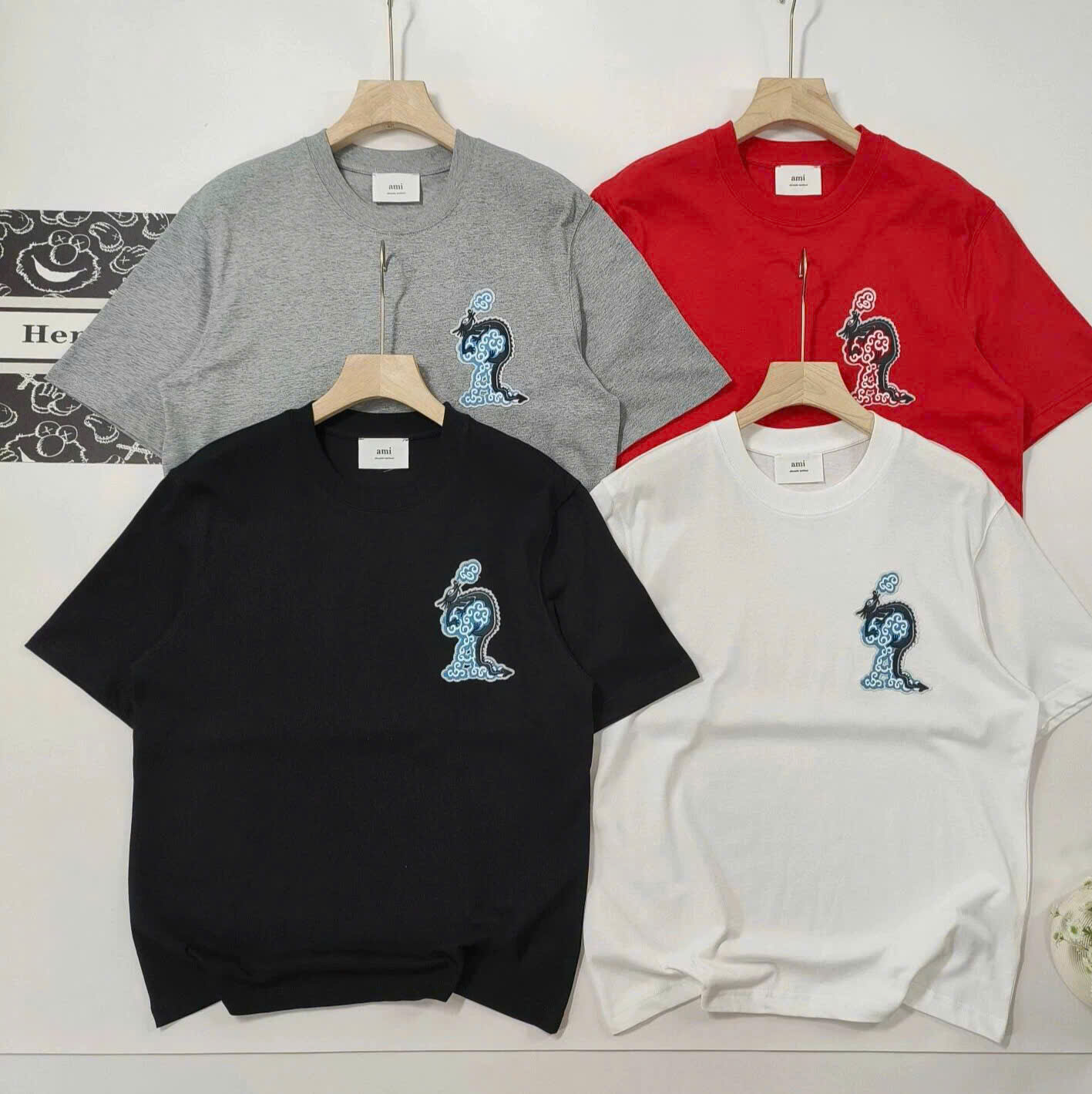Tshirt AMI logo dragon