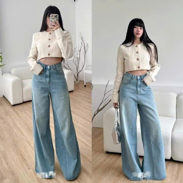 Quần denim suông Cellos