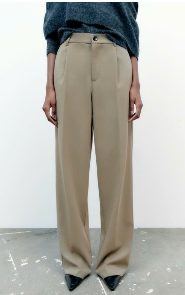 Quần suông rộng Zara 5 màu