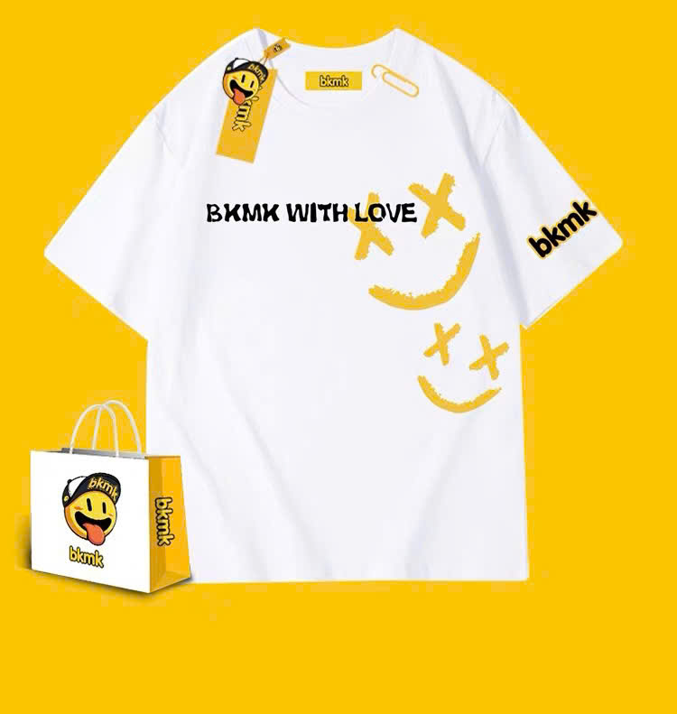 T shirt drew house chư in BKMK WITH LOVE