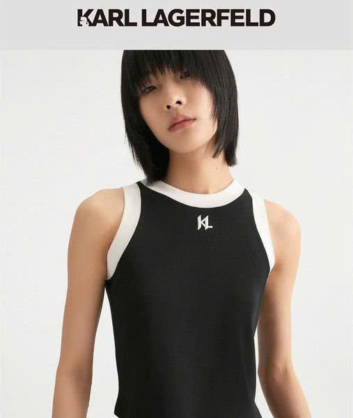 Áo croptop KARL 3 lỗ dệt kim