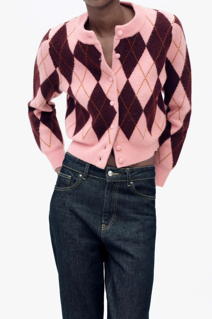 ÁO KHOÁC CARDIGAN HỌA TIẾT JACQUARD