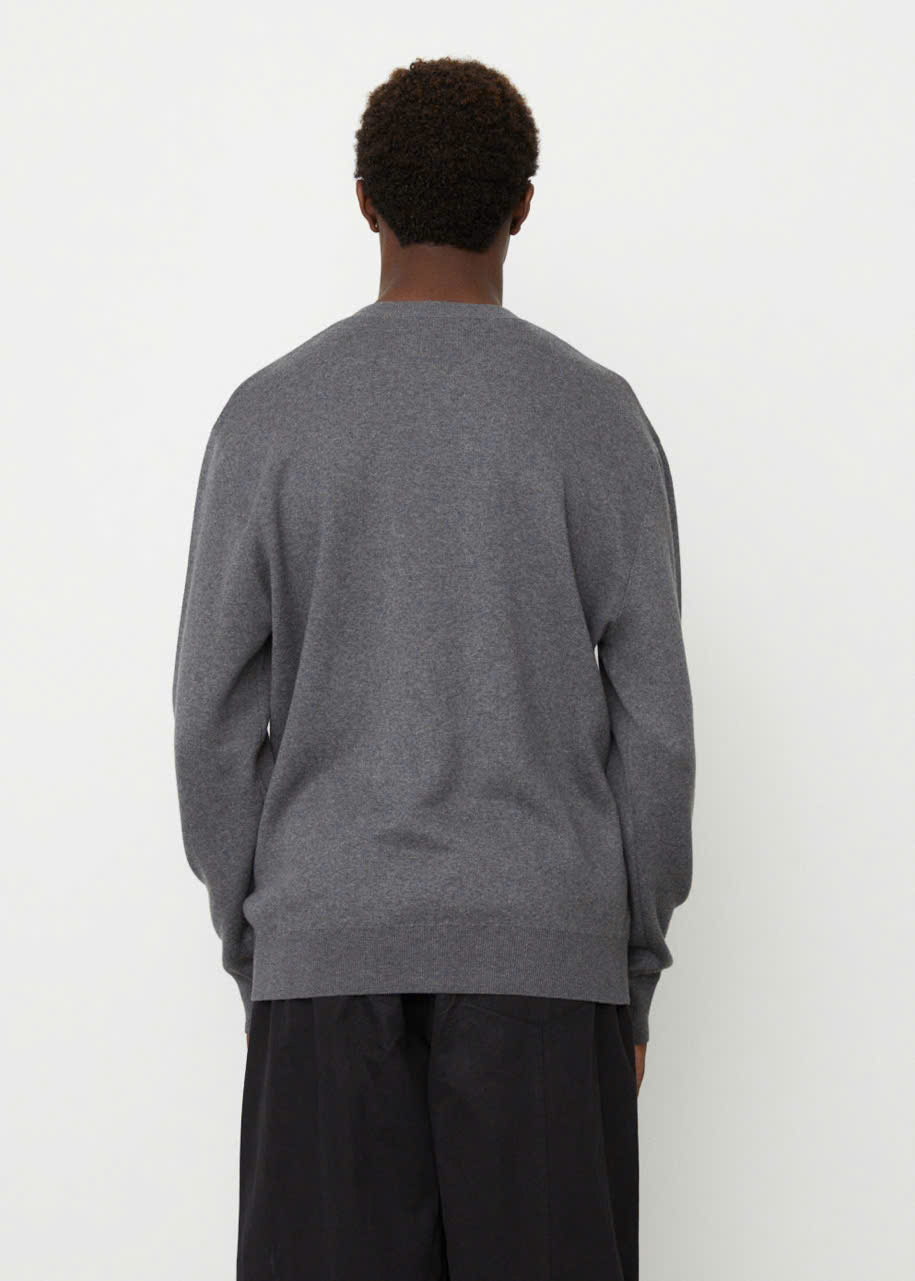 Áo len Maison Kitsune cổ tròn logo cáo to