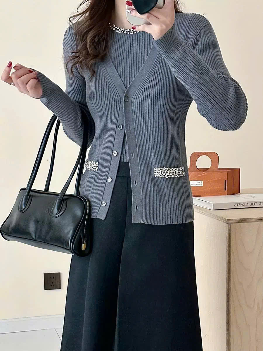 Cardigan len sợi Max Mara