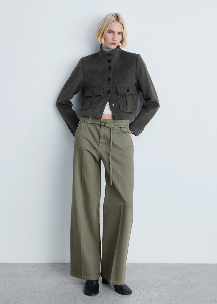 Coat dạ handmade MNG dáng lửng