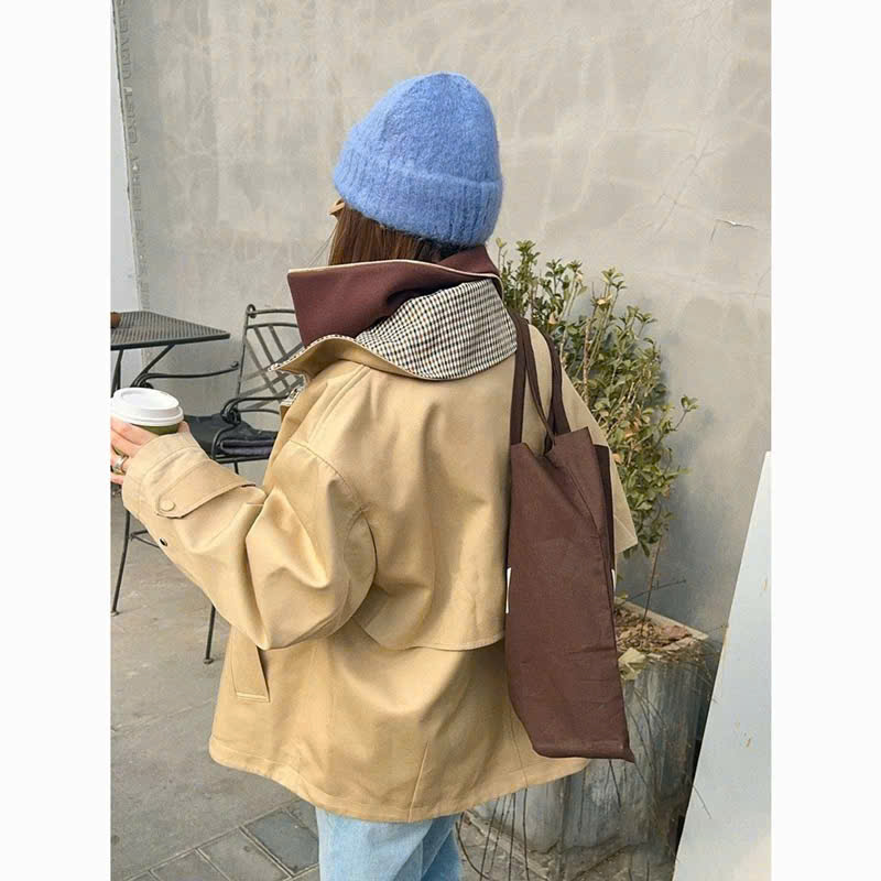 Áo khoác khaki ICICLE cổ đức