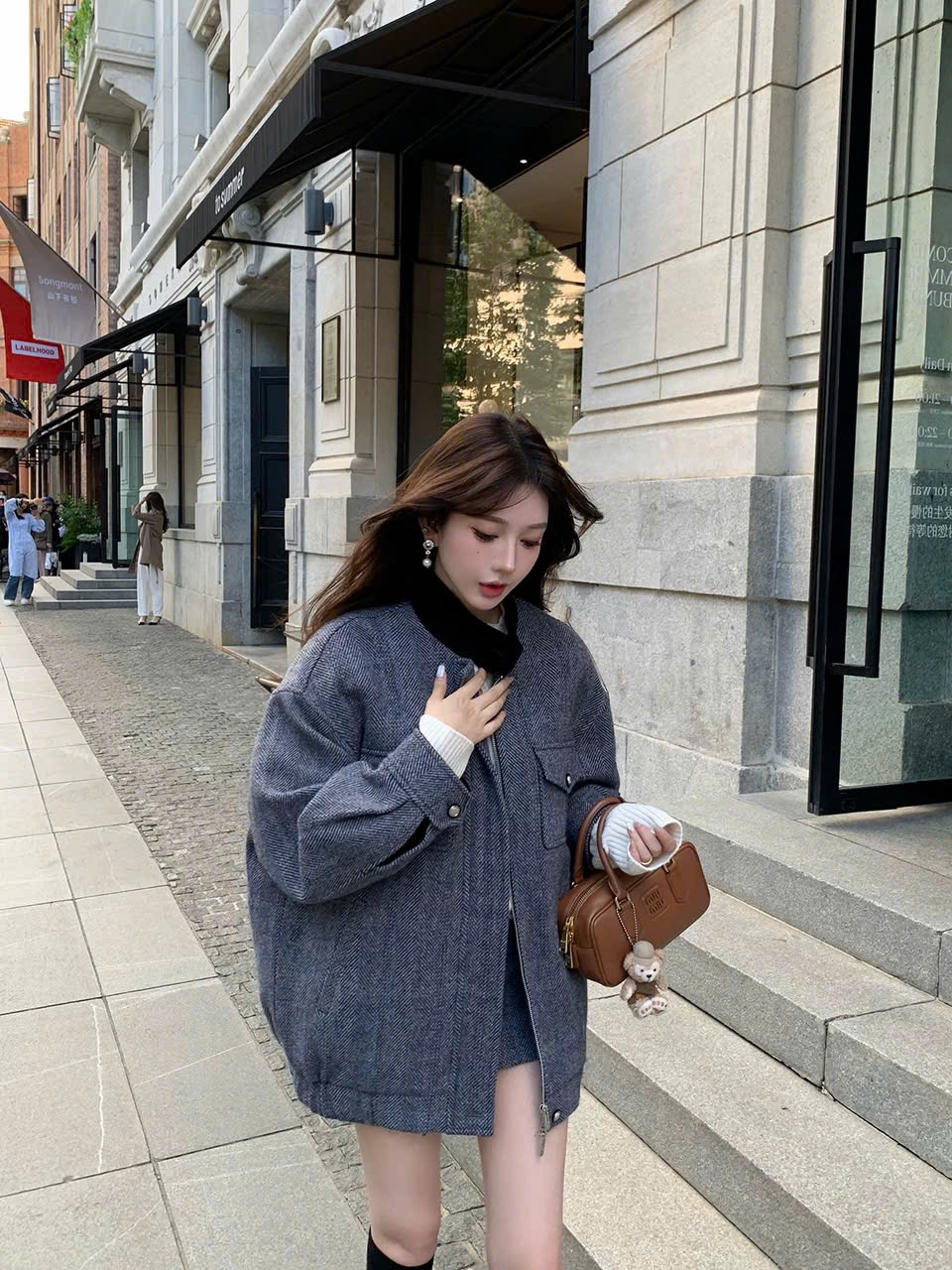 Áo khoác dạ xương cá MaxMara