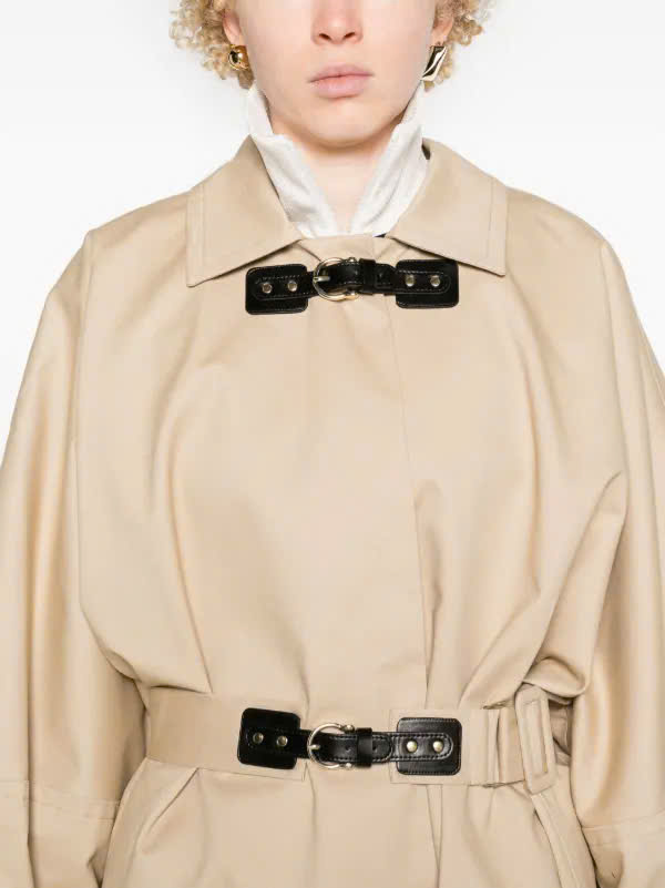 Áo khoác trench coat có thắt lưng