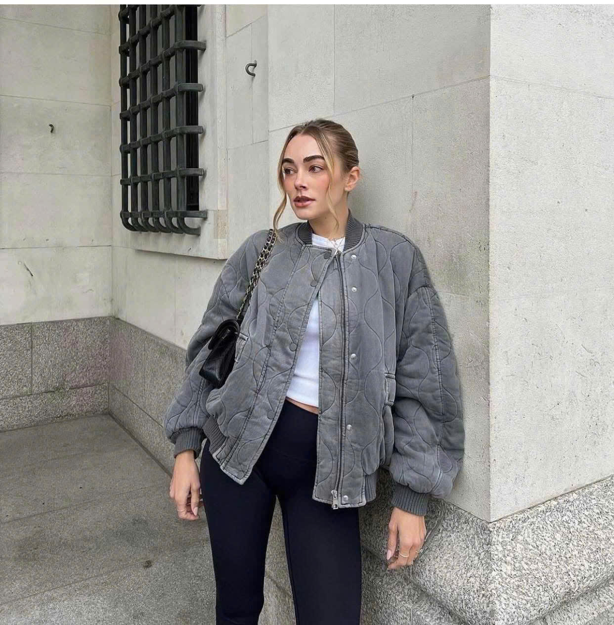Jacket da Zara trấn trám phối cổ len