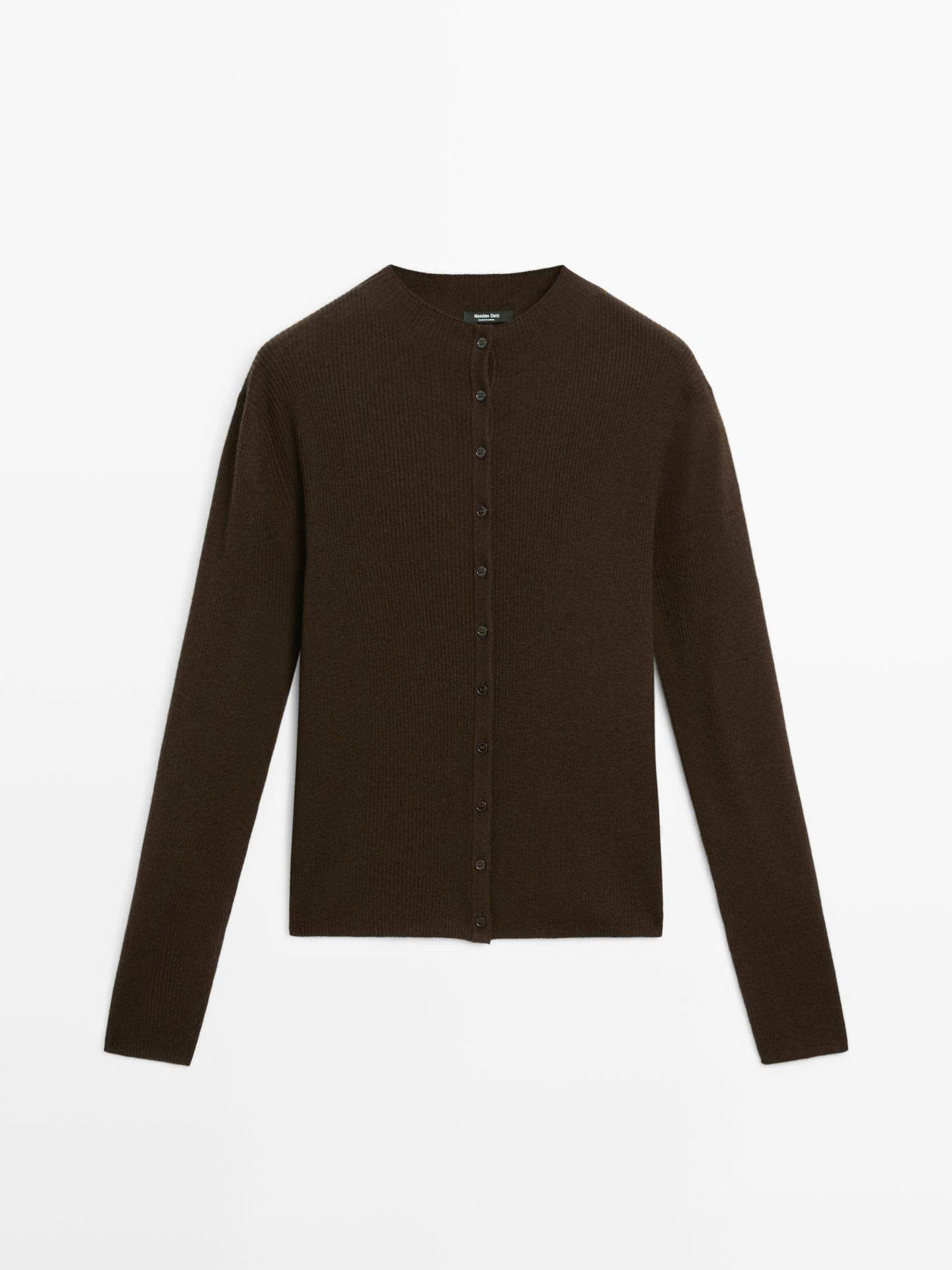ÁO KHOÁC CARDIGAN DỆT GÂN PHA LEN