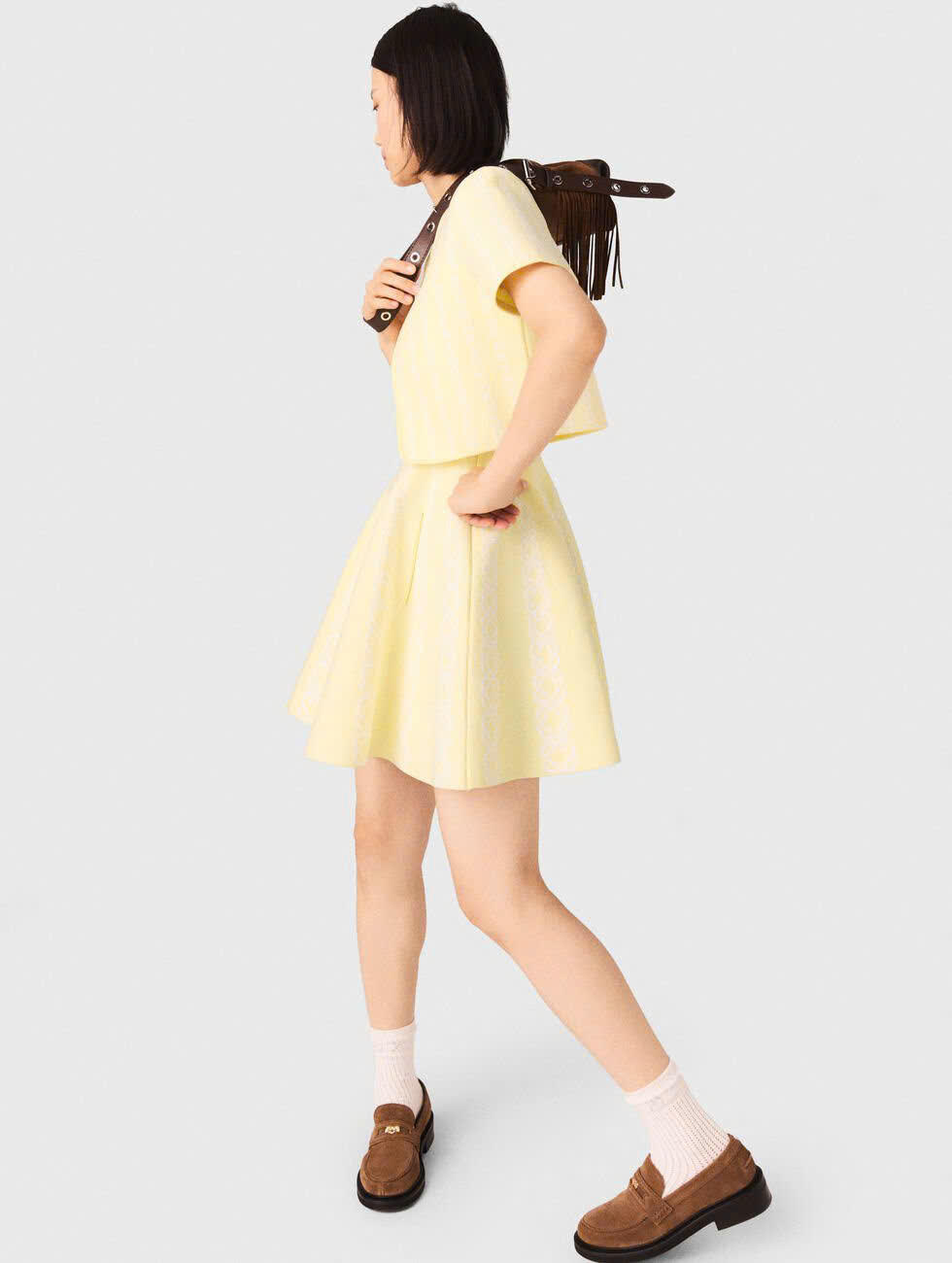 áo khoác cardigan dệt kim ngắn