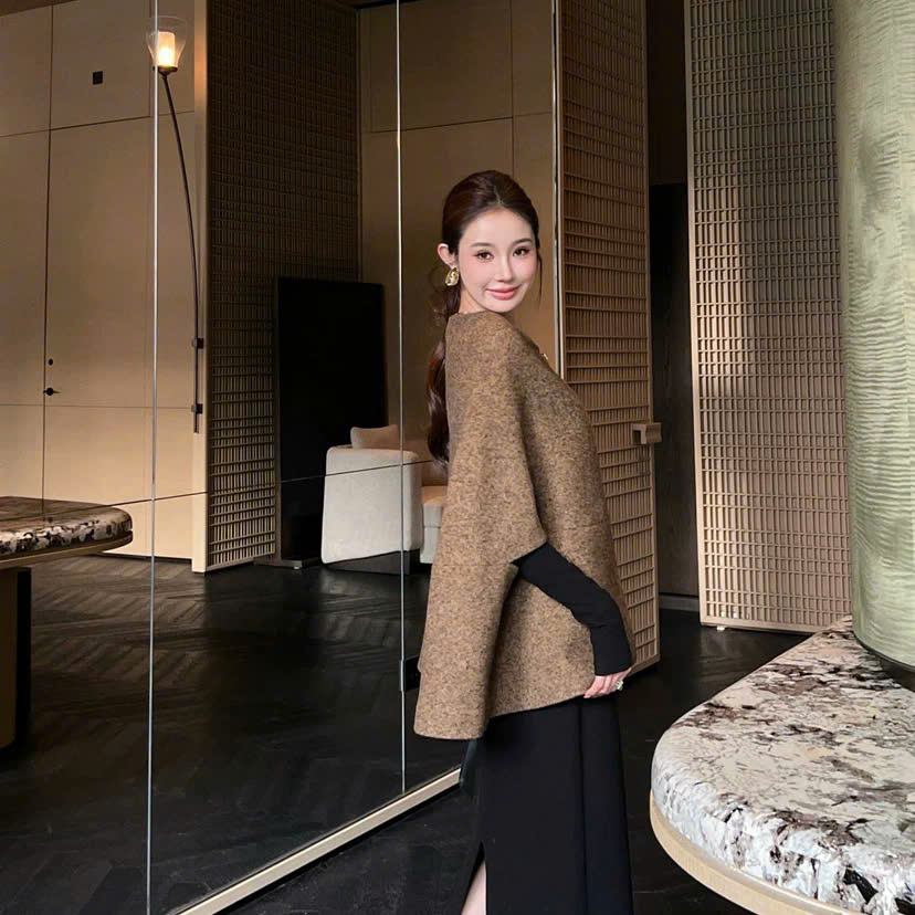 Áo choàng cape LorPiana cashmere