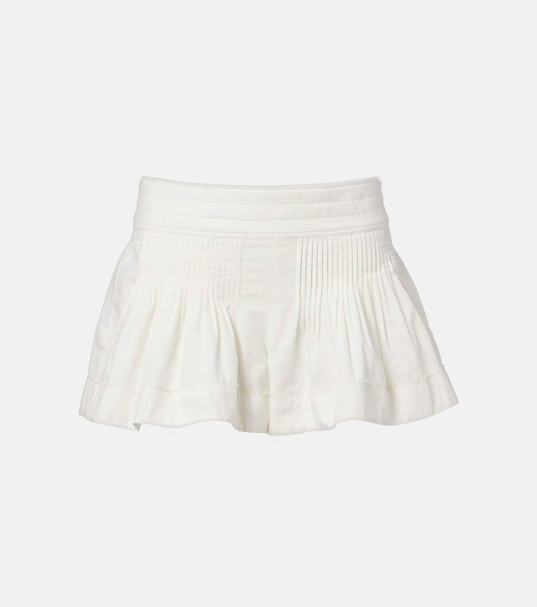 Quần short cotton Cybila xếp ly