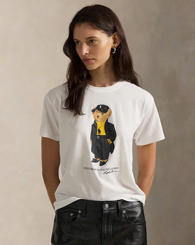 Áo thun cotton jersey Polo Bear