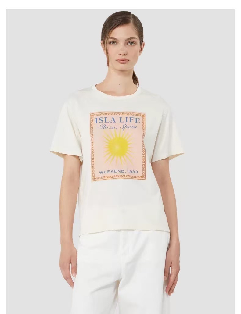 TSHIRT MAX MARA HOA MẶT TRỜI